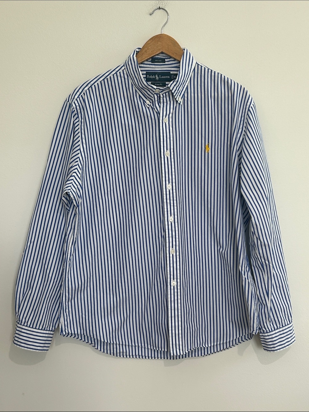 Ralph Lauren Men's Striped Button Down Polo Shirt Size XL